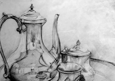 Silver Water Pitcher