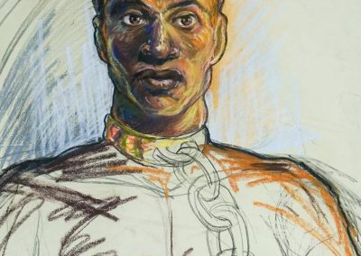 Man with a change brace
